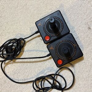 Vintage 1977 Atari 2600 CX-10 Heavy Sixer Joystick set